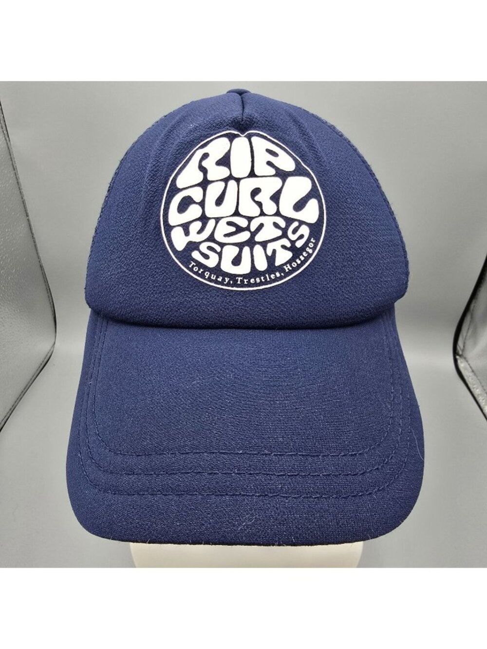 Rip Curl Wetsuits Torquey, Trestles, Hossegor Navy Trucker Hat *Fair Condition